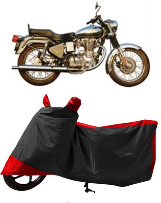 GROFATIK Two Wheeler Cover for Royal Enfield(Machismo 500, Red)