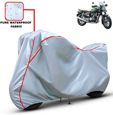 Delphinium Waterproof Two Wheeler Cover for Honda(CB350RS, Silver, Red)