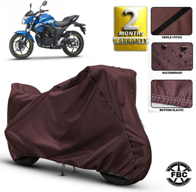 AUTOCAD Waterproof Two Wheeler Cover for Suzuki(Gixxer, Maroon)