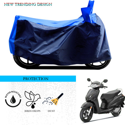 ANTHUB Waterproof Two Wheeler Cover for Honda(Activa 6G, Black, Blue)