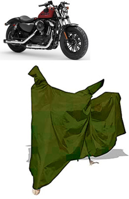 Amexride Two Wheeler Cover for Harley Davidson(Forty Eight, Maroon)