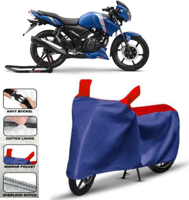 WMIZEXA Two Wheeler Cover for TVS(Apache RTR 160, Red)