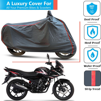 FAMEXON Waterproof Two Wheeler Cover for Bajaj(Discover 150 f, Grey)