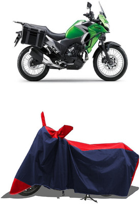 SUGASHRI Waterproof Two Wheeler Cover for Kawasaki(Versys-X 300, Red, Blue)