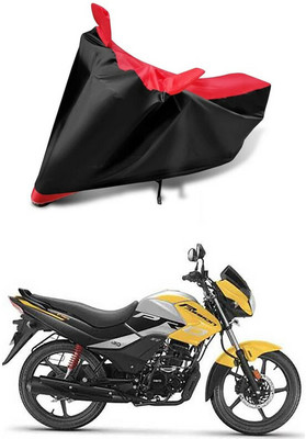 AutoGalaxy Waterproof Two Wheeler Cover for Hero(Passion Pro i3S, Red, Black)