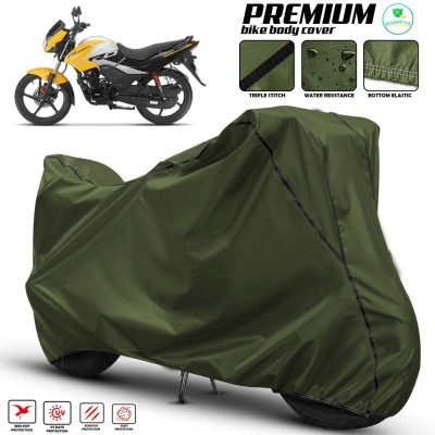 MADAFIYA Two Wheeler Cover for Hero(Passion Pro TR, Green, Black, Multicolor)