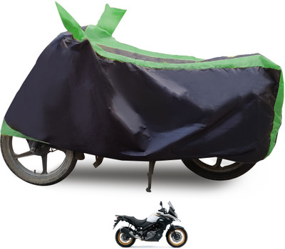Euro Care Waterproof Two Wheeler Cover for Suzuki(V-Strom 650 XT, Green)