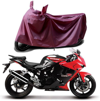 THE REAL ARV Waterproof Two Wheeler Cover for Hyosung(Comet, Maroon)