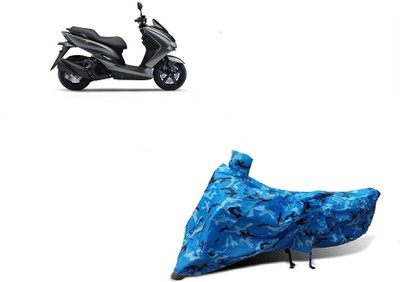 Anlopeproducts Waterproof Two Wheeler Cover for Yamaha(Majesty S 155 maxi, Blue)