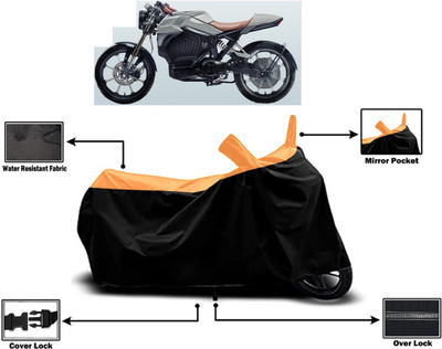Amexride Two Wheeler Cover for Revolt(RV Cafe Racer, Orange)