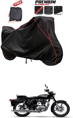 DeepShakshi AUTOMOTIVE Two Wheeler Cover for Royal Enfield(Standard 350, Black)