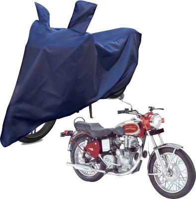 RiderShine Two Wheeler Cover for Royal Enfield(Machismo 500, Blue)