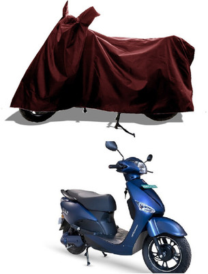 GROFATIK Two Wheeler Cover for Hero(Electric Optima Plus BS6, Maroon)