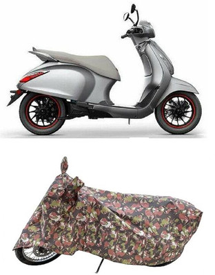 Coxtor Waterproof Two Wheeler Cover for Bajaj(Urbanite Chetak BS6, Multicolor)