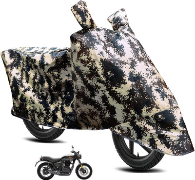 MOCKHE Waterproof Two Wheeler Cover for Royal Enfield(Hunter 350, Multicolor)