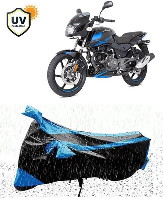 DeepShakshi AUTOMOTIVE Two Wheeler Cover for Bajaj(Pulsar, Blue, Black)