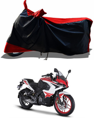DeepShakshi AUTOMOTIVE Waterproof Two Wheeler Cover for Bajaj(Pulsar RS 200, Red)