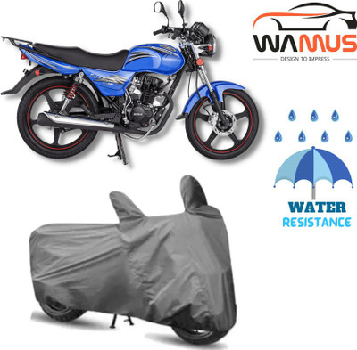 Wamus Auto Two Wheeler Cover for Bajaj(Platina 110, Grey)
