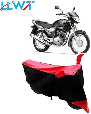 KPIND Waterproof Two Wheeler Cover for Yamaha(Libero LX, Black, Red)
