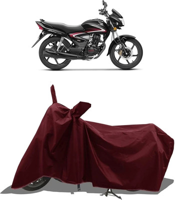 WMIZEXA Waterproof Two Wheeler Cover for Honda(CB Shine, Maroon)