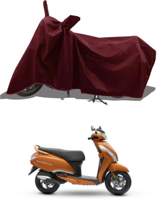 MMSSTAR Waterproof Two Wheeler Cover for TVS(Jupiter 125, Maroon)
