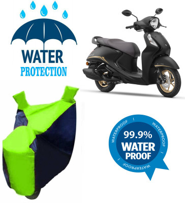 Mdstar Waterproof Two Wheeler Cover for Yamaha(Fascino 125 FI, Multicolor)