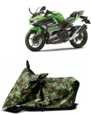 KPIND Waterproof Two Wheeler Cover for Kawasaki(Ninja 400, Multicolor)