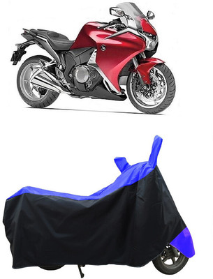 Coxtor Waterproof Two Wheeler Cover for Honda(VFR 1200F, Blue)