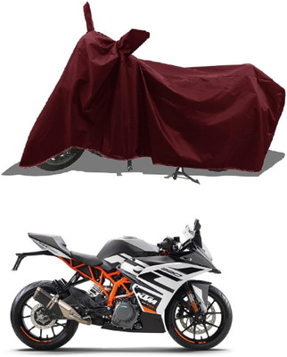 MWBB Waterproof Two Wheeler Cover for Bajaj(Pulsar RS 200, Maroon)