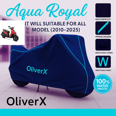 OliverX Waterproof Two Wheeler Cover for Aprilia(Storm 125, Blue, Red)