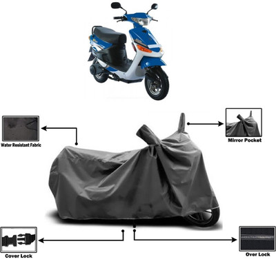 Amexride Two Wheeler Cover for Indus(Yo Style, Grey)