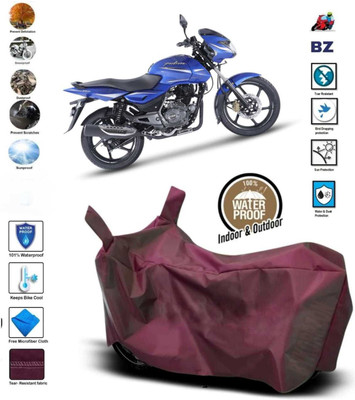 AutoGalaxy Waterproof Two Wheeler Cover for Bajaj(Pulsar 150, Maroon)