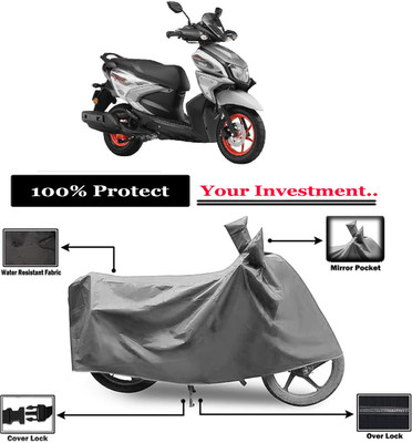 Amexride Two Wheeler Cover for Yamaha(RayZR 125 Fi, Grey)