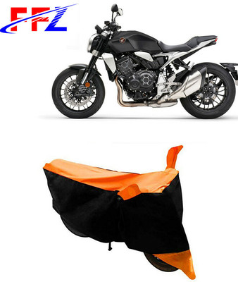 FFZ Waterproof Two Wheeler Cover for Honda(CB1000R, Black, Orange)