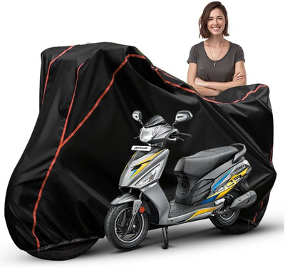 Car Styling Waterproof Two Wheeler Cover for Hero(Maestro, Black, Red, Multicolor)
