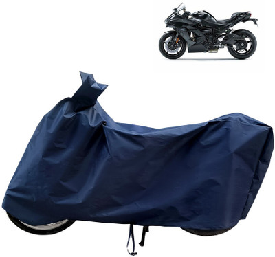 Horseyaart Waterproof Two Wheeler Cover for Kawasaki(Ninja H2 SX, Blue)