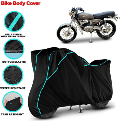 Grizzly Two Wheeler Cover for Yamaha(RX 100, Black)