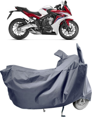 Amexride Two Wheeler Cover for Honda(CBR 650F, Grey)