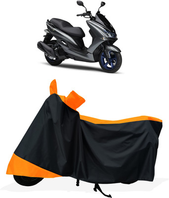 Tricway Two Wheeler Cover for Yamaha(Majesty S 155 maxi BS6, Orange)