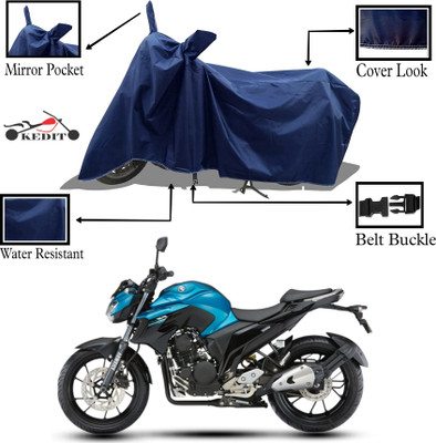 KEDIT Two Wheeler Cover for Yamaha(FZ25, Blue)
