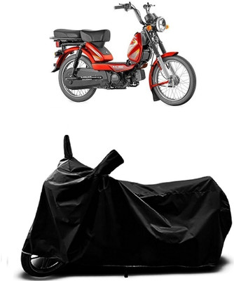 Mdstar Waterproof Two Wheeler Cover for TVS(Heavy Duty BS6, Black)