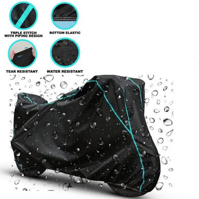 SRP PRODUCT Waterproof Two Wheeler Cover for TVS(Zeppelin, Black)
