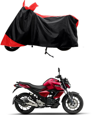 GROFATIK Two Wheeler Cover for Yamaha(FZ-S Fi Version 3.0 BS6, Red, Black)