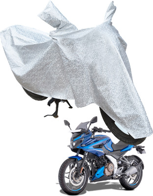 RiderShine Waterproof Two Wheeler Cover for Bajaj(Pulsar 250 BS6, Silver)