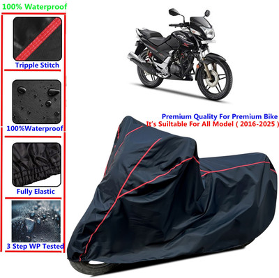 CoverXpert Two Wheeler Cover for Hero(CBZ Extreme, Black, Red)