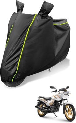 MOCKHE Waterproof Two Wheeler Cover for TVS(Star City Plus, Black)