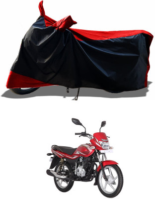 AESTRYD Two Wheeler Cover for Bajaj(Platina 100 DTS-i, Red)