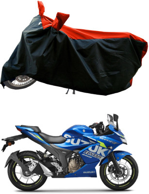 AESTRYD Two Wheeler Cover for Suzuki(Gixxer Special Edition, Red)