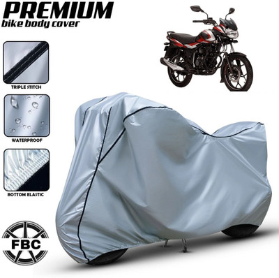 FBC Waterproof Two Wheeler Cover for Bajaj(Discover, Silver)