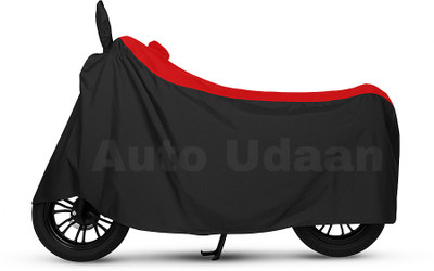 Auto Udaan Waterproof Two Wheeler Cover for Bajaj(Pulsar AS 150, Black, Red)